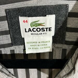 Lacoste long sleeve dress shirt